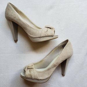 🌿 Nude Peep Toe Heels | 6